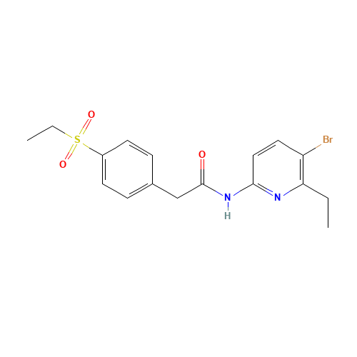 N-(5-bromo-6-ethylpyridin-2-yl)-2-(4-ethylsulfonylphenyl)acetamide (CAS: 1426806-05-4) - Related Chemical Product