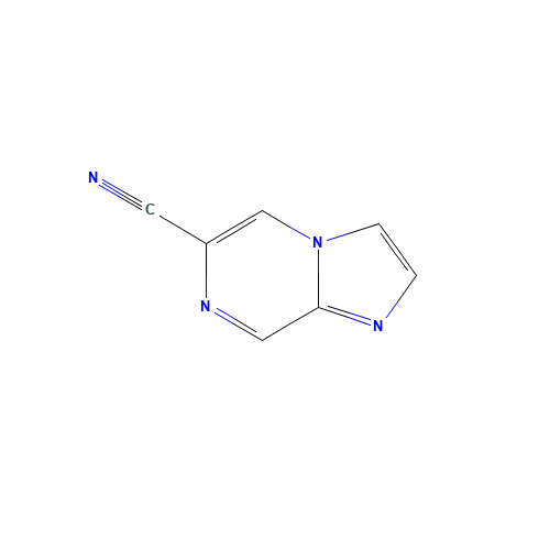 imidazo[1,2-a]pyrazine-6-carbonitrile (CAS: 1276056-81-5) - Chemical Structure and Molecular Formula 