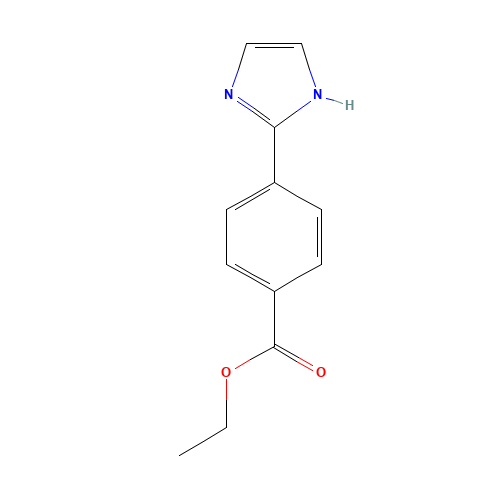 ethyl 4-(1H-imidazol-2-yl)benzoate (CAS: 210962-26-8) - Chemical Structure and Molecular Formula 