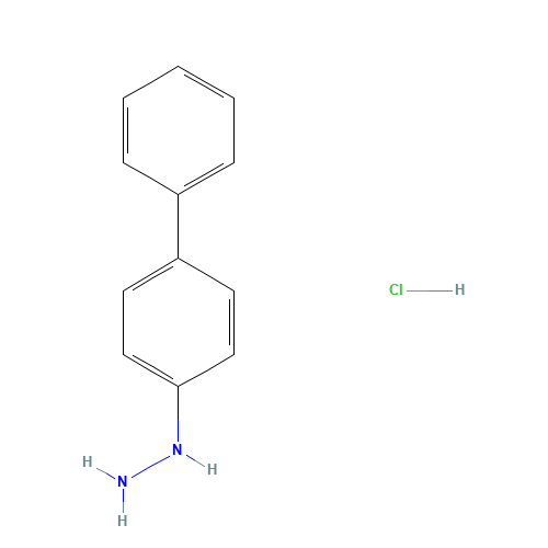 (4-phenylphenyl)hydrazine;hydrochloride (CAS: 63543-02-2) - Chemical Structure and Molecular Formula 