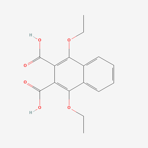 1,4-diethoxynaphthalene-2,3-dicarboxylic acid (CAS: 325780-76-5) - Chemical Structure and Molecular Formula 