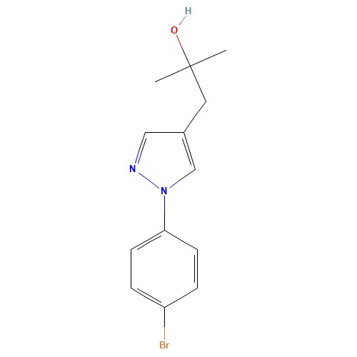 1-[1-(4-bromophenyl)pyrazol-4-yl]-2-methylpropan-2-ol (CAS: 1394373-77-3) - Related Chemical Product