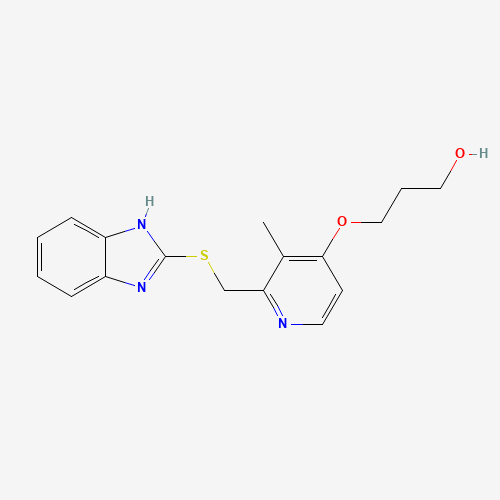 3-[2-(1H-benzimidazol-2-ylsulfanylmethyl)-3-methylpyridin-4-yl]oxypropan-1-ol (CAS: 117976-91-7) - Related Chemical Product