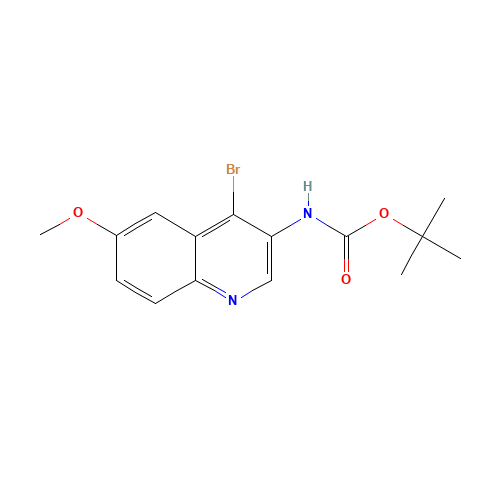 tert-butyl N-(4-bromo-6-methoxyquinolin-3-yl)carbamate (CAS: 872714-59-5) - Related Chemical Product