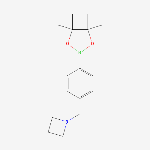 1-[[4-(4,4,5,5-tetramethyl-1,3,2-dioxaborolan-2-yl)phenyl]methyl]azetidine (CAS: 1036990-23-4) - Related Chemical Product