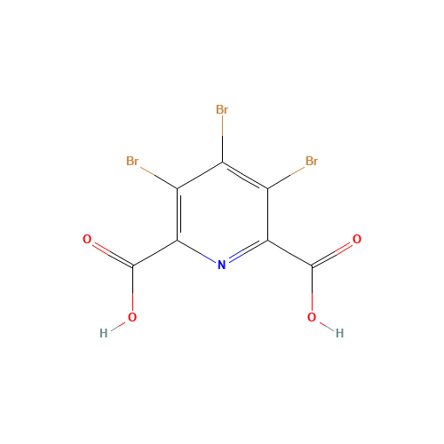 3,4,5-tribromopyridine-2,6-dicarboxylic acid (CAS: 872268-64-9) - Chemical Structure and Molecular Formula 