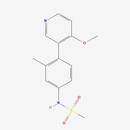 N-[4-(4-methoxypyridin-3-yl)-3-methylphenyl]methanesulfonamide (CAS: 1357091-96-3) - Chemical Structure and Molecular Formula 