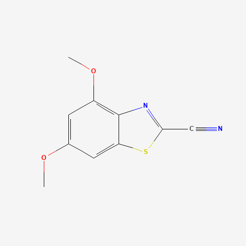 4,6-dimethoxy-1,3-benzothiazole-2-carbonitrile (CAS: 7267-40-5) - Chemical Structure and Molecular Formula 
