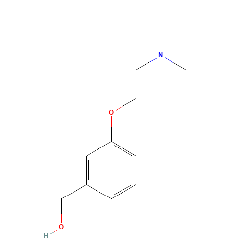 [3-[2-(dimethylamino)ethoxy]phenyl]methanol (CAS: 1021096-07-0) - Chemical Structure and Molecular Formula 