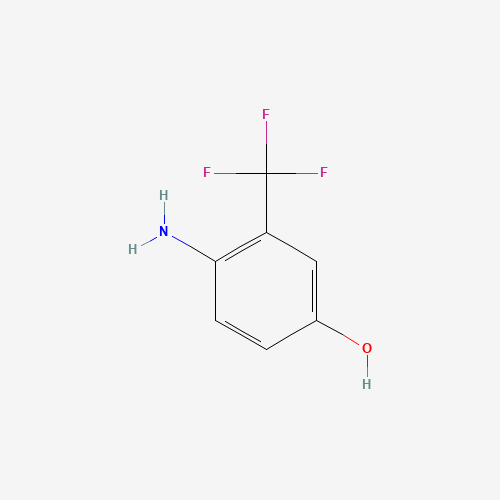 4-amino-3-(trifluoromethyl)phenol (CAS: 445-04-5) - Chemical Structure and Molecular Formula 