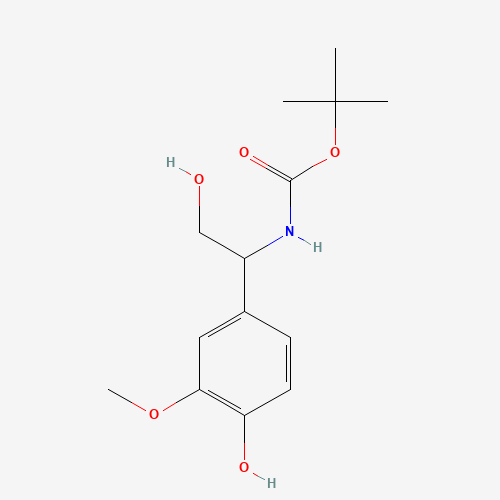 tert-butyl N-[2-hydroxy-1-(4-hydroxy-3-methoxyphenyl)ethyl]carbamate (CAS: 1147392-23-1) - Related Chemical Product