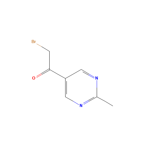 2-bromo-1-(2-methylpyrimidin-5-yl)ethanone (CAS: 1421922-90-8) - Chemical Structure and Molecular Formula 