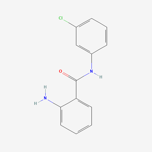 2-amino-N-(3-chlorophenyl)benzamide (CAS: 22312-61-4) - Chemical Structure and Molecular Formula 