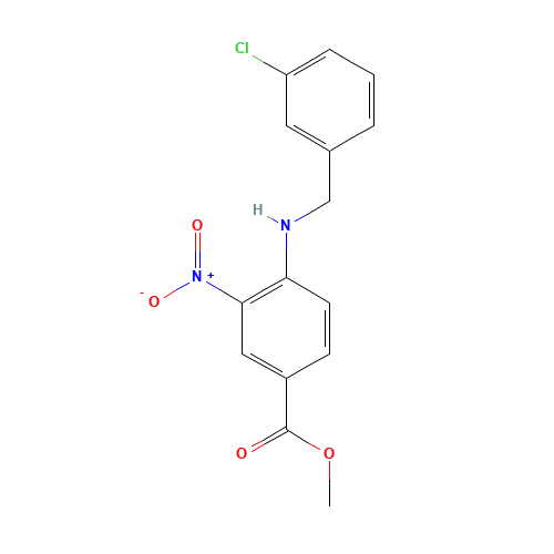 methyl 4-[(3-chlorophenyl)methylamino]-3-nitrobenzoate (CAS: 954231-47-1) - Related Chemical Product