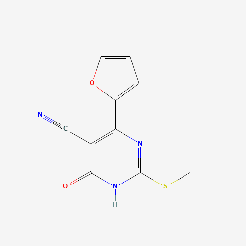 6-(furan-2-yl)-2-methylsulfanyl-4-oxo-1H-pyrimidine-5-carbonitrile (CAS: 137447-00-8) - Related Chemical Product