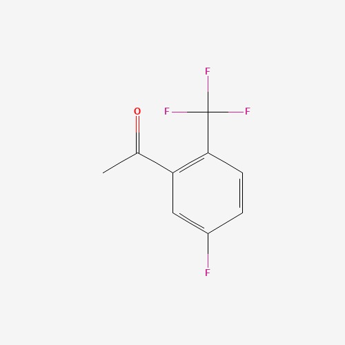 1-[5-fluoro-2-(trifluoromethyl)phenyl]ethanone (CAS: 243863-39-0) - Chemical Structure and Molecular Formula 