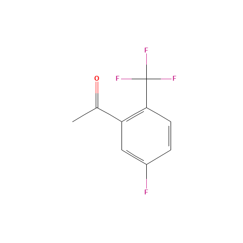 1-[5-fluoro-2-(trifluoromethyl)phenyl]ethanone (CAS: 243863-39-0) - Chemical Structure and Molecular Formula 