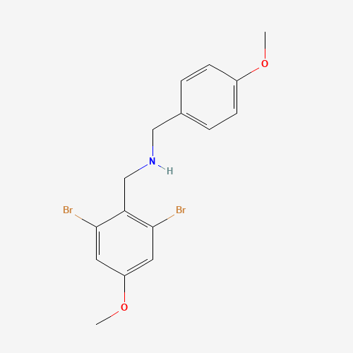 N-[(2,6-dibromo-4-methoxyphenyl)methyl]-1-(4-methoxyphenyl)methanamine (CAS: 444663-76-7) - Related Chemical Product