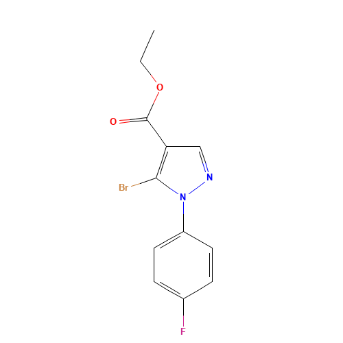 ethyl 5-bromo-1-(4-fluorophenyl)pyrazole-4-carboxylate (CAS: 1082828-31-6) - Related Chemical Product