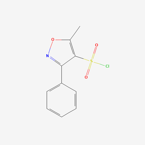 5-methyl-3-phenyl-1,2-oxazole-4-sulfonyl chloride (CAS: 857283-56-8) - Chemical Structure and Molecular Formula 