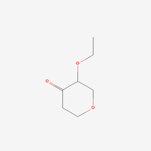 3-ethoxyoxan-4-one (CAS: 624734-18-5) - Chemical Structure and Molecular Formula 