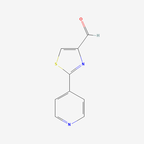 2-pyridin-4-yl-1,3-thiazole-4-carbaldehyde (CAS: 533885-37-9) - Chemical Structure and Molecular Formula 