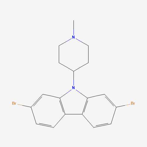 2,7-dibromo-9-(1-methylpiperidin-4-yl)carbazole (CAS: 1616114-06-7) - Related Chemical Product