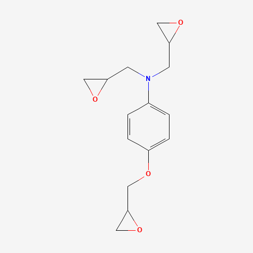 4-(oxiran-2-ylmethoxy)-N,N-bis(oxiran-2-ylmethyl)aniline (CAS: 5026-74-4) - Chemical Structure and Molecular Formula 