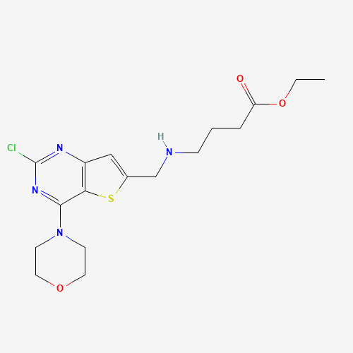 ethyl 4-[(2-chloro-4-morpholin-4-ylthieno[3,2-d]pyrimidin-6-yl)methylamino]butanoate (CAS: 1235450-31-3) - Related Chemical Product