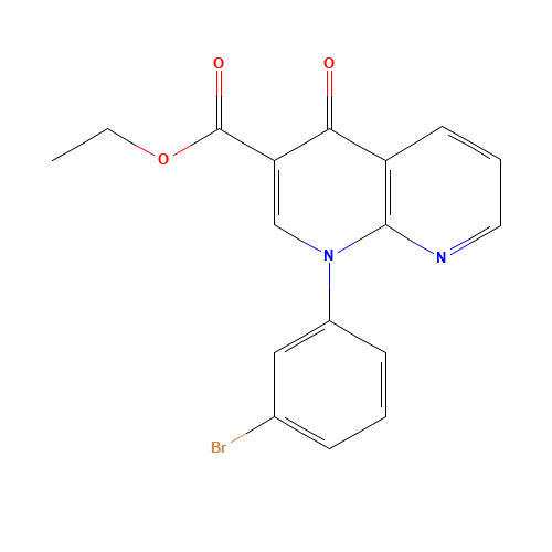 ethyl 1-(3-bromophenyl)-4-oxo-1,8-naphthyridine-3-carboxylate (CAS: 477251-77-7) - Related Chemical Product