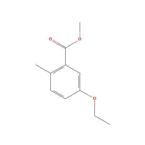 methyl 5-ethoxy-2-methylbenzoate (CAS: 104216-20-8) - Chemical Structure and Molecular Formula 