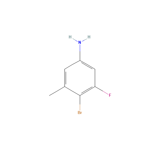 4-bromo-3-fluoro-5-methylaniline (CAS: 1356113-07-9) - Chemical Structure and Molecular Formula 