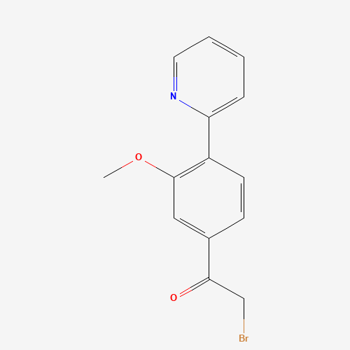 2-bromo-1-(3-methoxy-4-pyridin-2-ylphenyl)ethanone (CAS: 669091-12-7) - Related Chemical Product