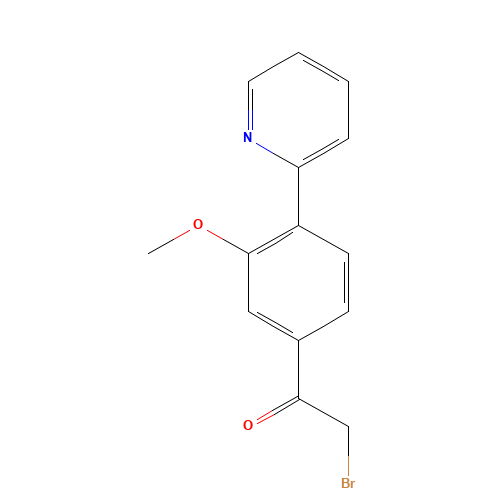 2-bromo-1-(3-methoxy-4-pyridin-2-ylphenyl)ethanone (CAS: 669091-12-7) - Related Chemical Product