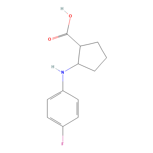 2-(4-fluoroanilino)cyclopentane-1-carboxylic acid (CAS: 1416585-28-8) - Related Chemical Product