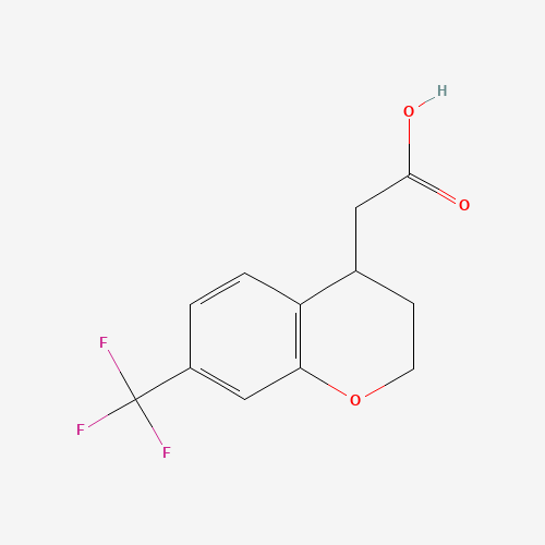 2-[7-(trifluoromethyl)-3,4-dihydro-2H-chromen-4-yl]acetic acid (CAS: 1121583-64-9) - Related Chemical Product