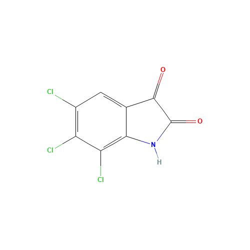 5,6,7-trichloro-1H-indole-2,3-dione (CAS: 1269468-62-3) - Chemical Structure and Molecular Formula 