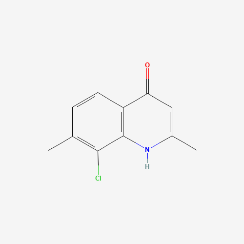 8-chloro-2,7-dimethyl-1H-quinolin-4-one (CAS: 288151-52-0) - Chemical Structure and Molecular Formula 