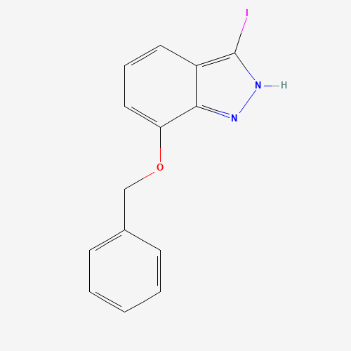 3-iodo-7-phenylmethoxy-2H-indazole (CAS: 944899-22-3) - Chemical Structure and Molecular Formula 