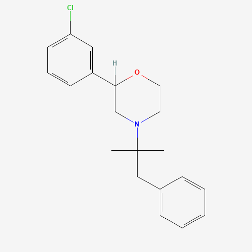 2-(3-chlorophenyl)-4-(2-methyl-1-phenylpropan-2-yl)morpholine (CAS: 119491-62-2) - Related Chemical Product