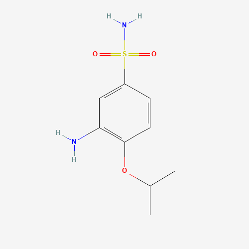 3-amino-4-propan-2-yloxybenzenesulfonamide (CAS: 90566-23-7) - Chemical Structure and Molecular Formula 