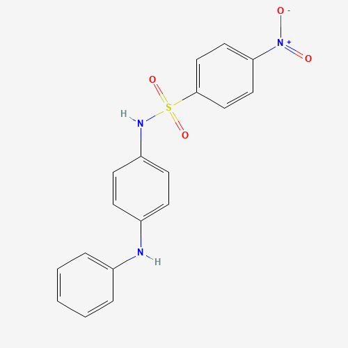 N-(4-anilinophenyl)-4-nitrobenzenesulfonamide (CAS: 28829-80-3) - Chemical Structure and Molecular Formula 