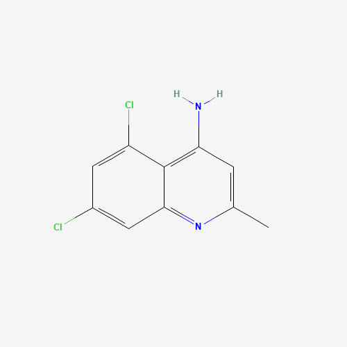 5,7-dichloro-2-methylquinolin-4-amine (CAS: 917562-03-9) - Chemical Structure and Molecular Formula 