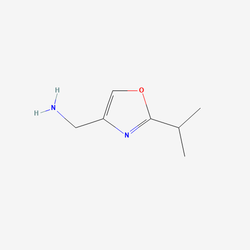 (2-propan-2-yl-1,3-oxazol-4-yl)methanamine (CAS: 1053059-18-9) - Chemical Structure and Molecular Formula 