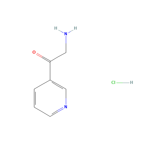 2-amino-1-pyridin-3-ylethanone;hydrochloride (CAS: 93103-00-5) - Chemical Structure and Molecular Formula 