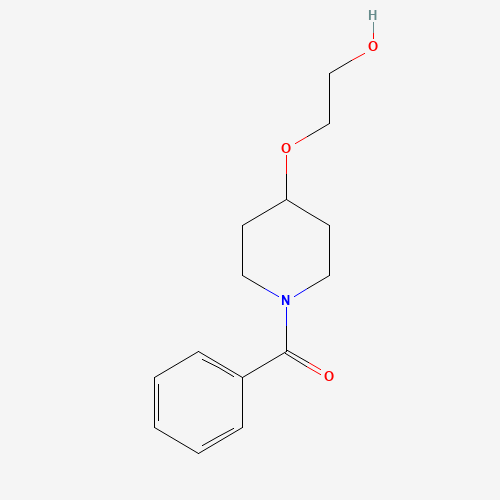 [4-(2-hydroxyethoxy)piperidin-1-yl]-phenylmethanone (CAS: 1429422-61-6) - Chemical Structure and Molecular Formula 