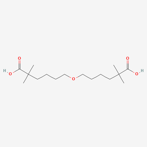 6-(5-carboxy-5-methylhexoxy)-2,2-dimethylhexanoic acid (CAS: 183293-82-5) - Chemical Structure and Molecular Formula 