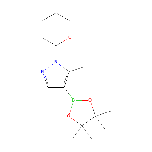 5-methyl-1-(oxan-2-yl)-4-(4,4,5,5-tetramethyl-1,3,2-dioxaborolan-2-yl)pyrazole (CAS: 1072709-32-0) - Related Chemical Product