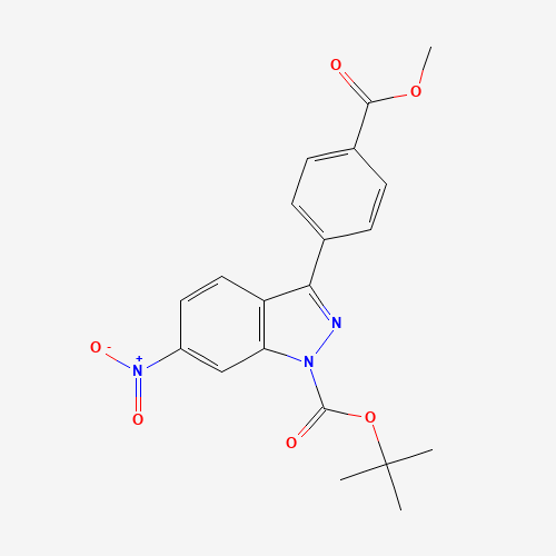 tert-butyl 3-(4-methoxycarbonylphenyl)-6-nitroindazole-1-carboxylate (CAS: 1391625-24-3) - Related Chemical Product