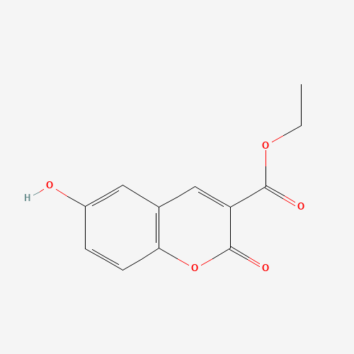 ethyl 6-hydroxy-2-oxochromene-3-carboxylate (CAS: 70160-51-9) - Chemical Structure and Molecular Formula 